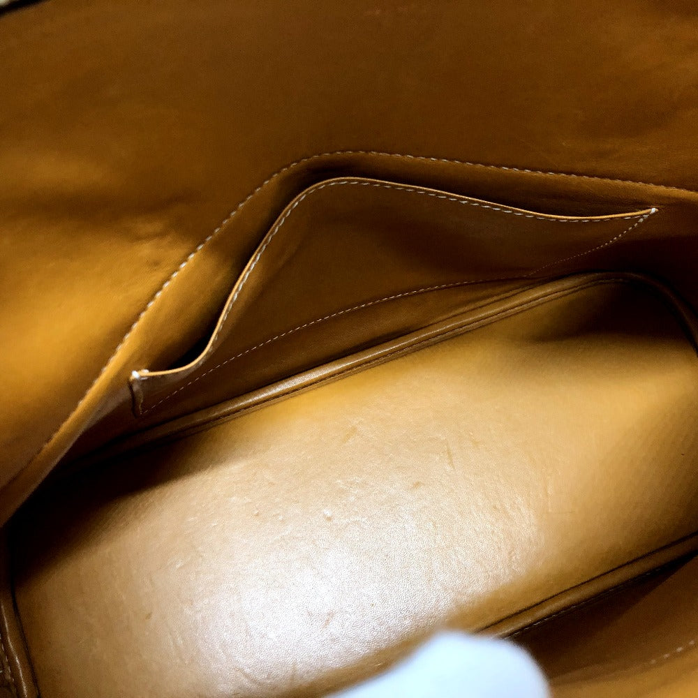 HERMES Handbag Fjord Brown Bored 37 Women Used