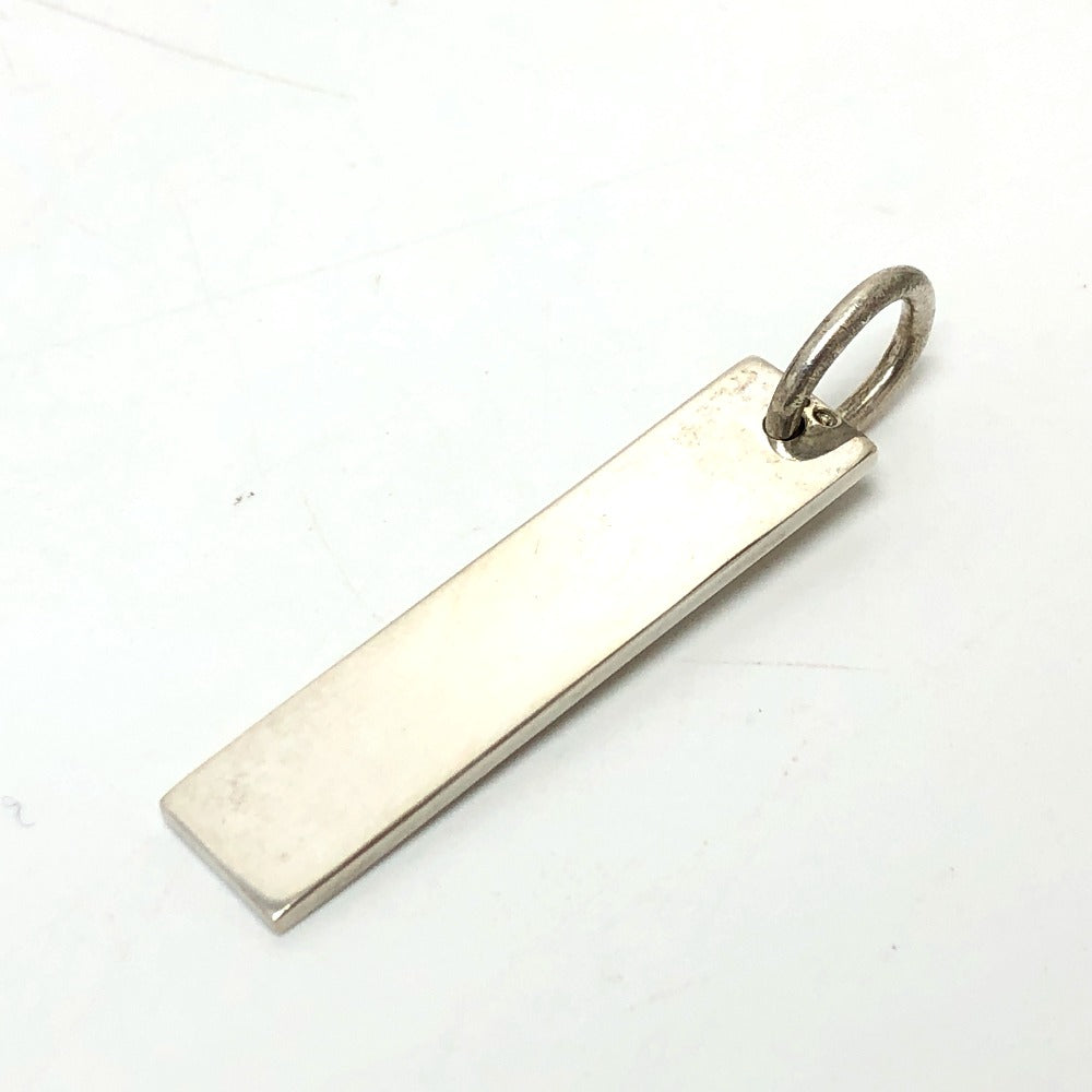 GUCCI Pendant top SV925 Silver logo plate mens Used