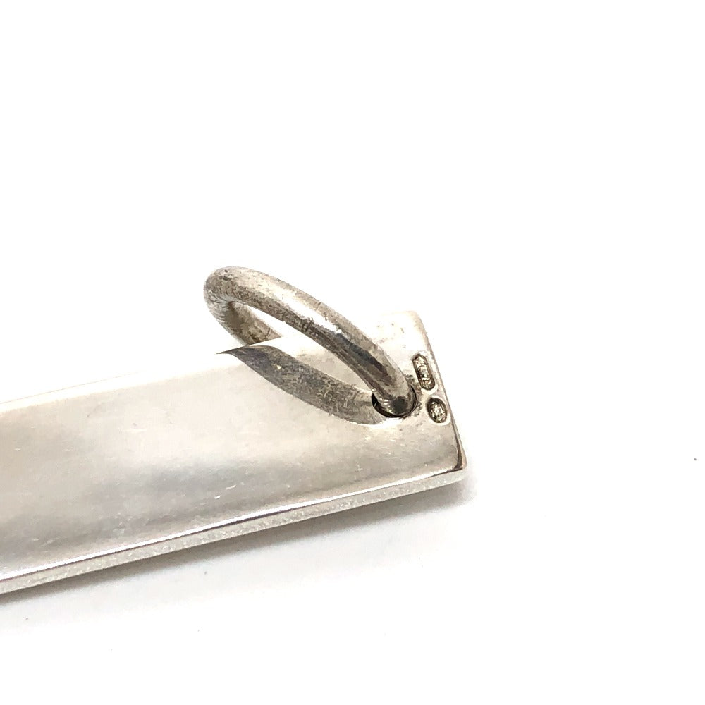 GUCCI Pendant top SV925 Silver logo plate mens Used