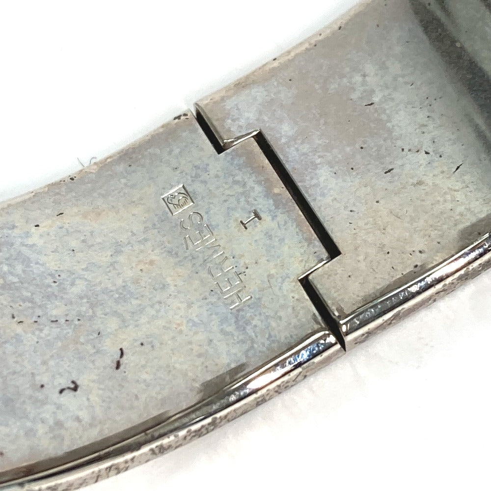 HERMES Bangle metal blue Accessories Bracelets Click crack GM Women Used