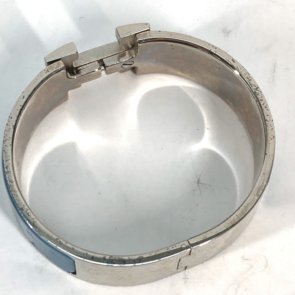 HERMES Bangle metal blue Accessories Bracelets Click crack GM Women Used