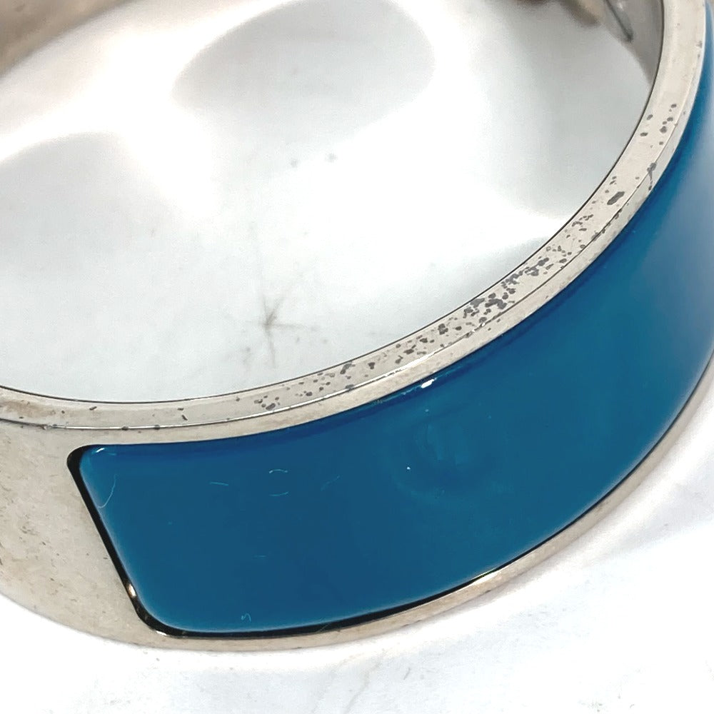 HERMES Bangle metal blue Accessories Bracelets Click crack GM Women Used
