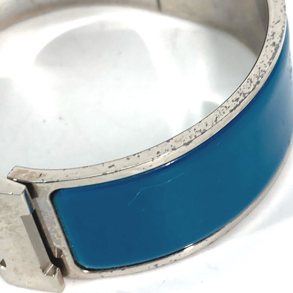 HERMES Bangle metal blue Accessories Bracelets Click crack GM Women Used