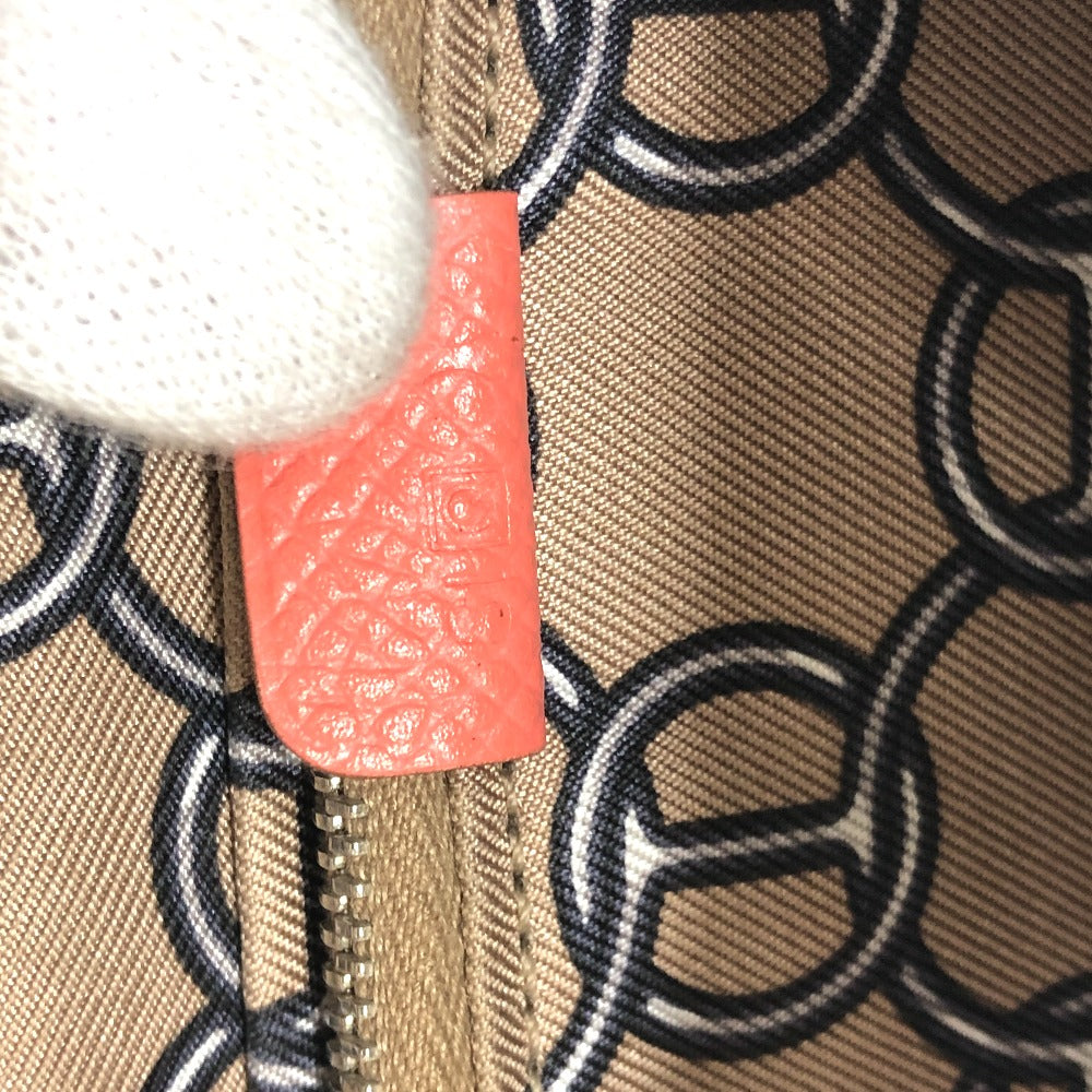 HERMES Long Wallet Purse Epsom Pink type Azap silk in Women Used