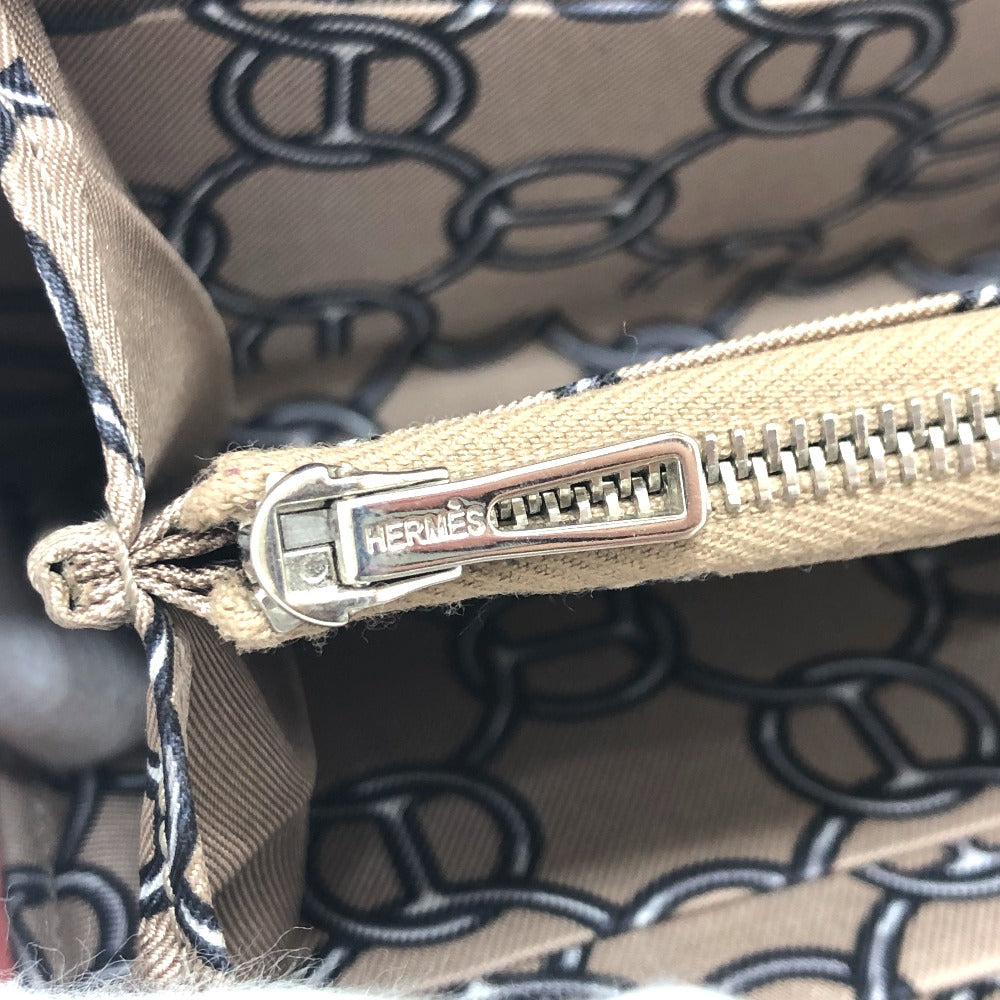 HERMES Long Wallet Purse Epsom Pink type Azap silk in Women Used