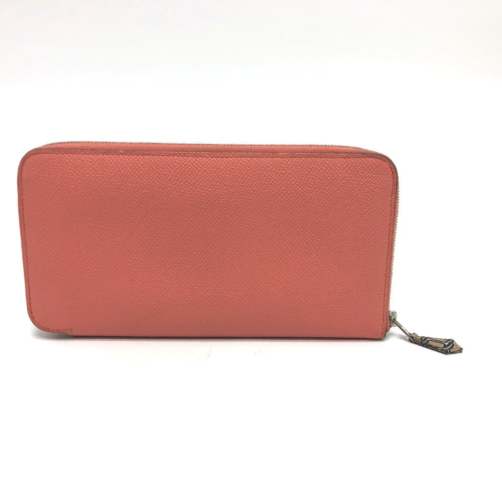 HERMES Long Wallet Purse Epsom Pink type Azap silk in Women Used