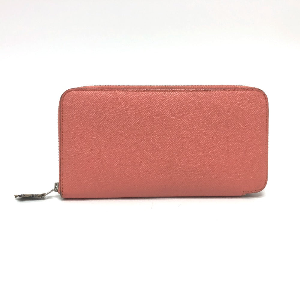 HERMES Long Wallet Purse Epsom Pink type Azap silk in Women Used
