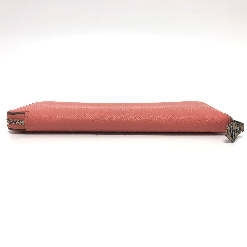 HERMES Long Wallet Purse Epsom Pink type Azap silk in Women Used