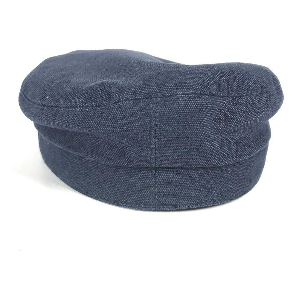 HERMES Casquette cotton Navy Kabul Serie Button Newsboy 57 Women 57 Used