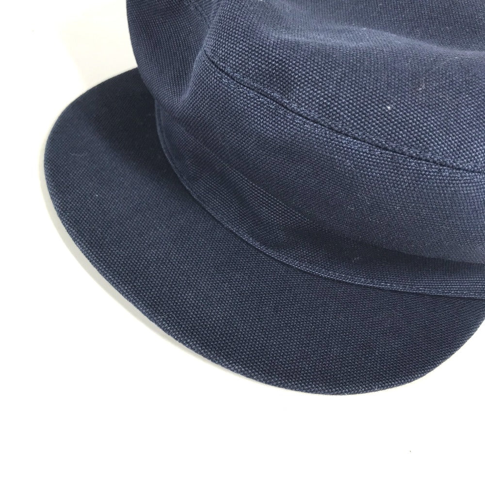 HERMES Casquette cotton Navy Kabul Serie Button Newsboy 57 Women 57 Used