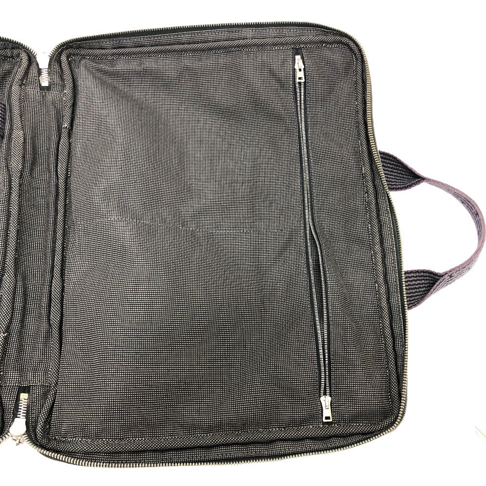HERMES Business bag canvas gray 2WAY Shoulder Bag Her Line mens Used