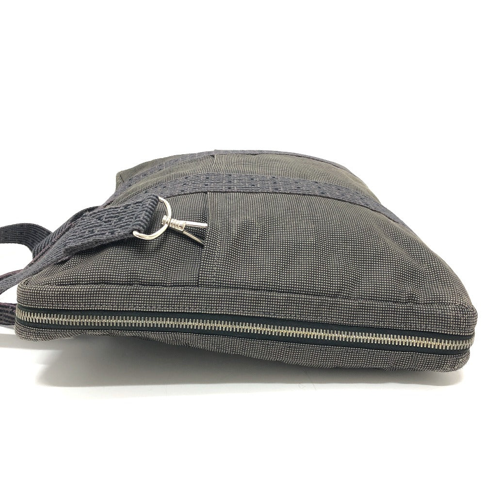 HERMES Business bag canvas gray 2WAY Shoulder Bag Her Line mens Used