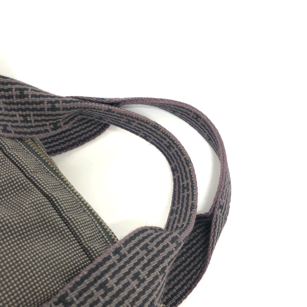 HERMES Business bag canvas gray 2WAY Shoulder Bag Her Line mens Used