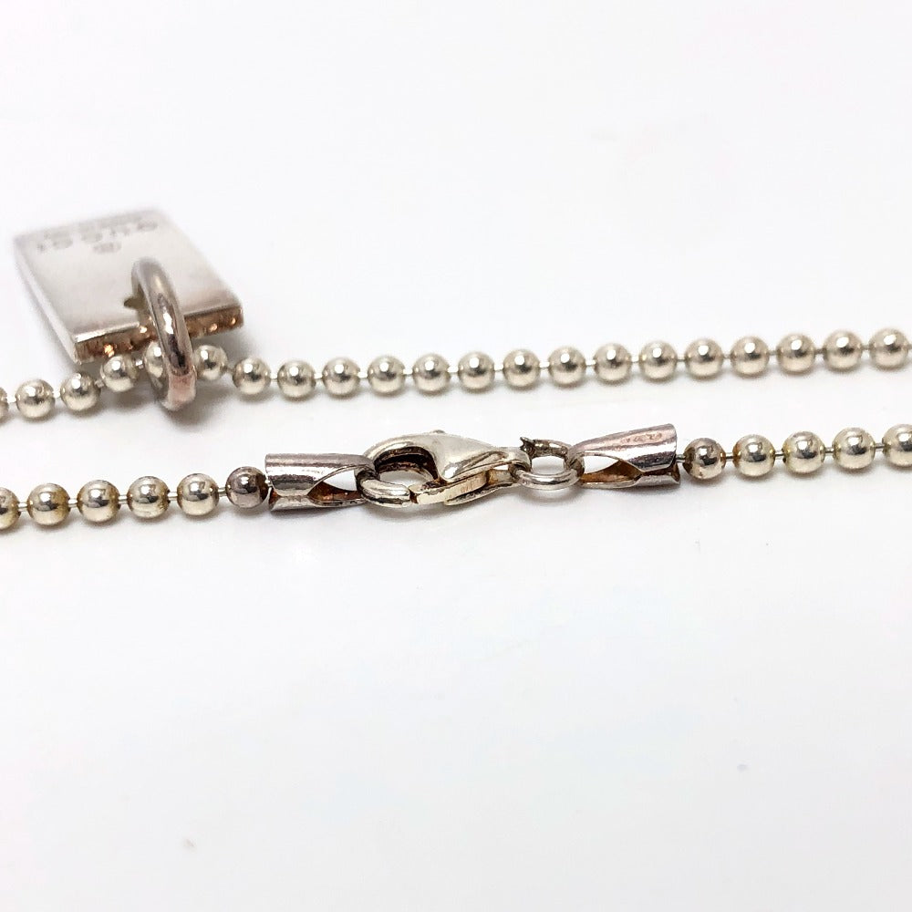 GUCCI bracelet SV925 Silver logo tag Women Used