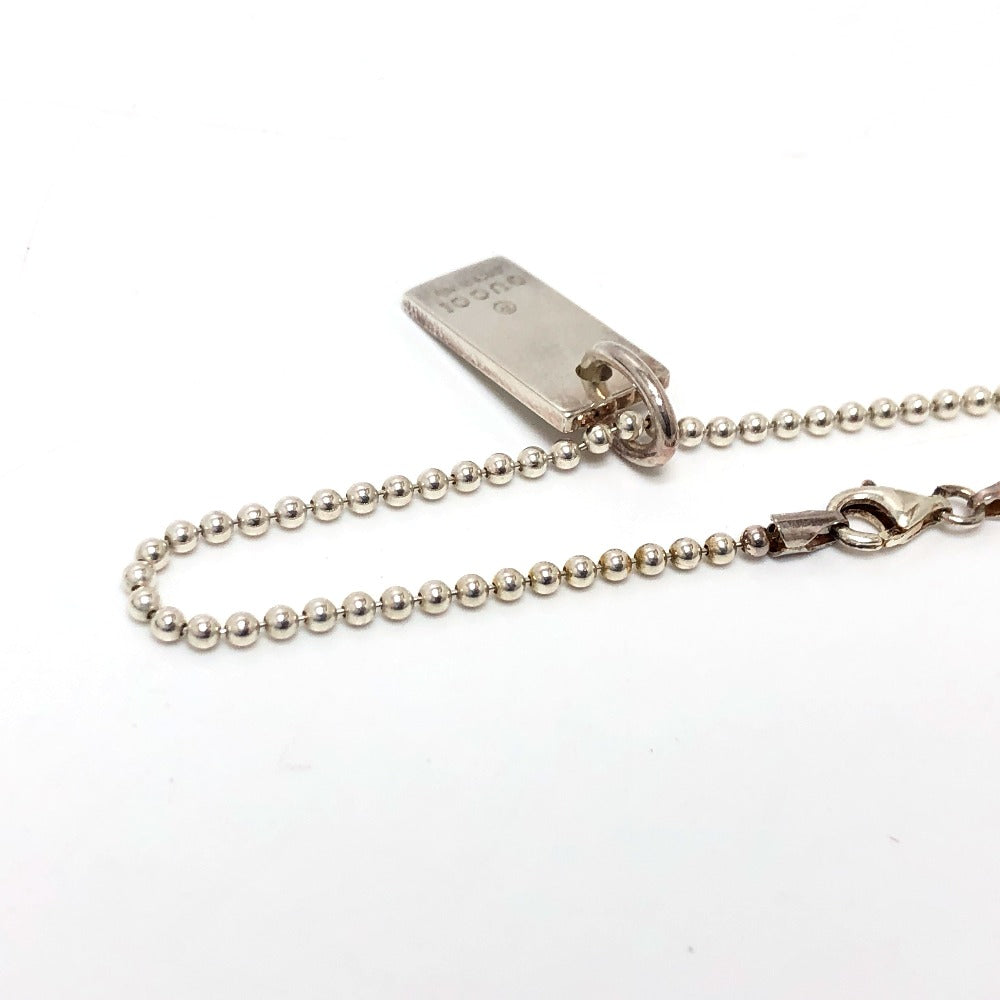 GUCCI bracelet SV925 Silver logo tag Women Used