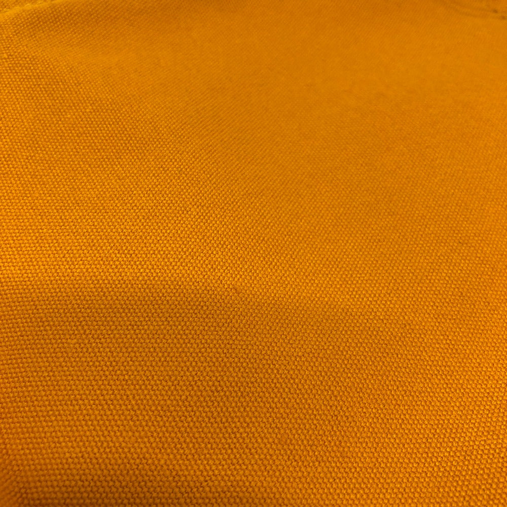 HERMES Pouch canvas Orange logo Women Used