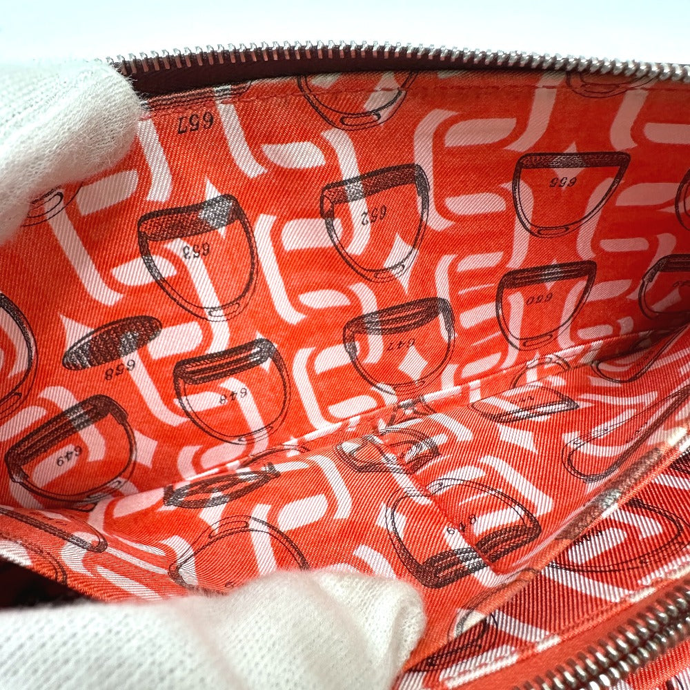 HERMES Long Wallet Purse Epsom wine-red Azap Long