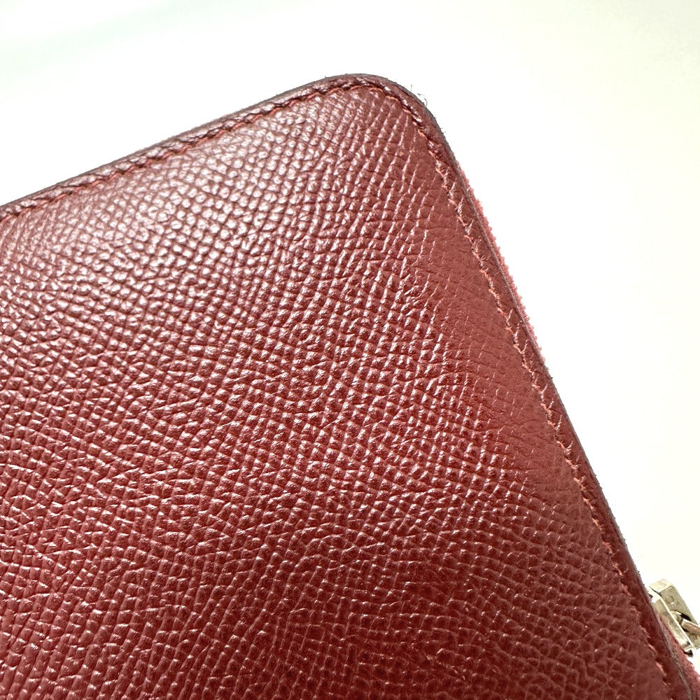HERMES Long Wallet Purse Epsom wine-red Azap Long