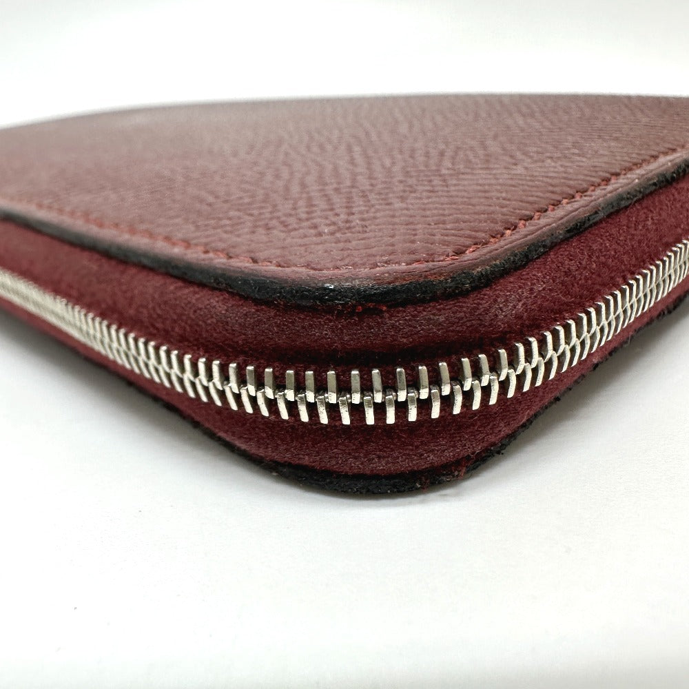HERMES Long Wallet Purse Epsom wine-red Azap Long