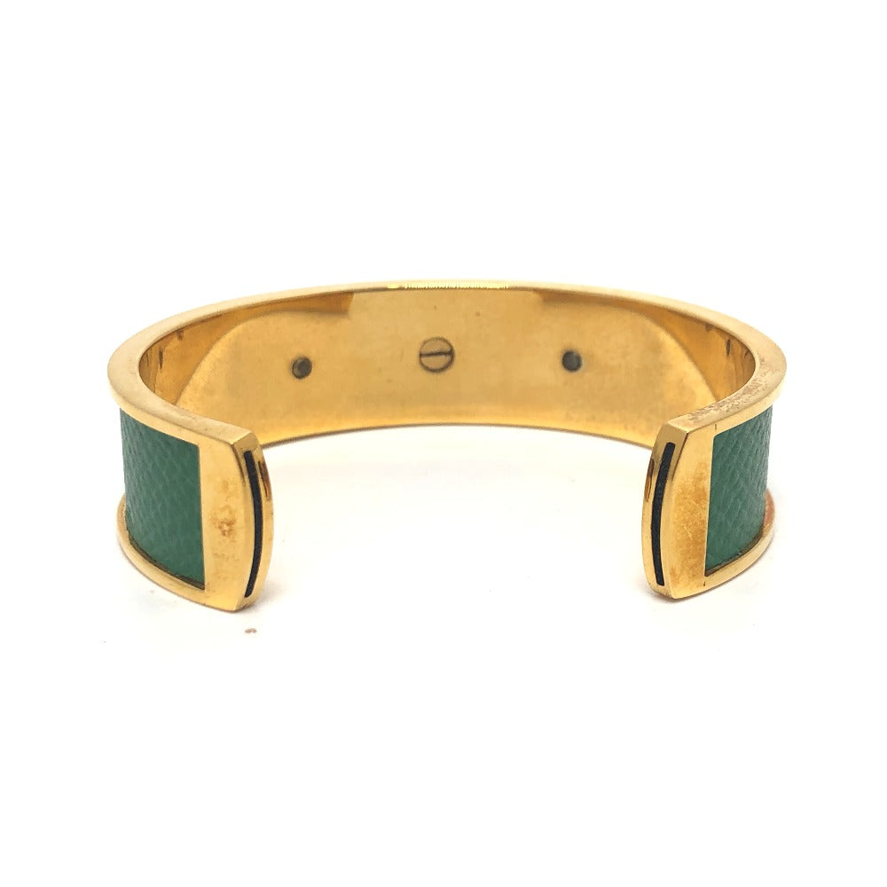 HERMES Bangle Gold Plated, Leather gold Kelly bangle