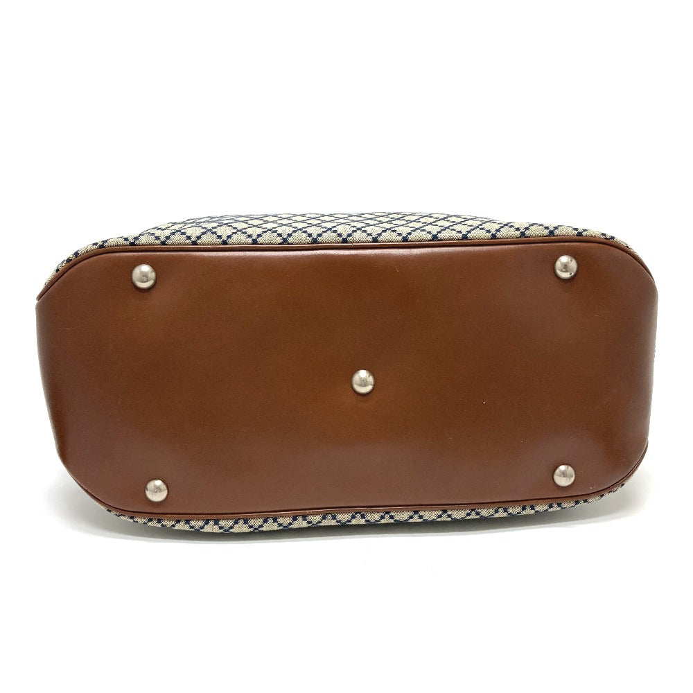 GUCCI Boston Duffel bag 231838 Leather / canvas Brown x gray Diamante