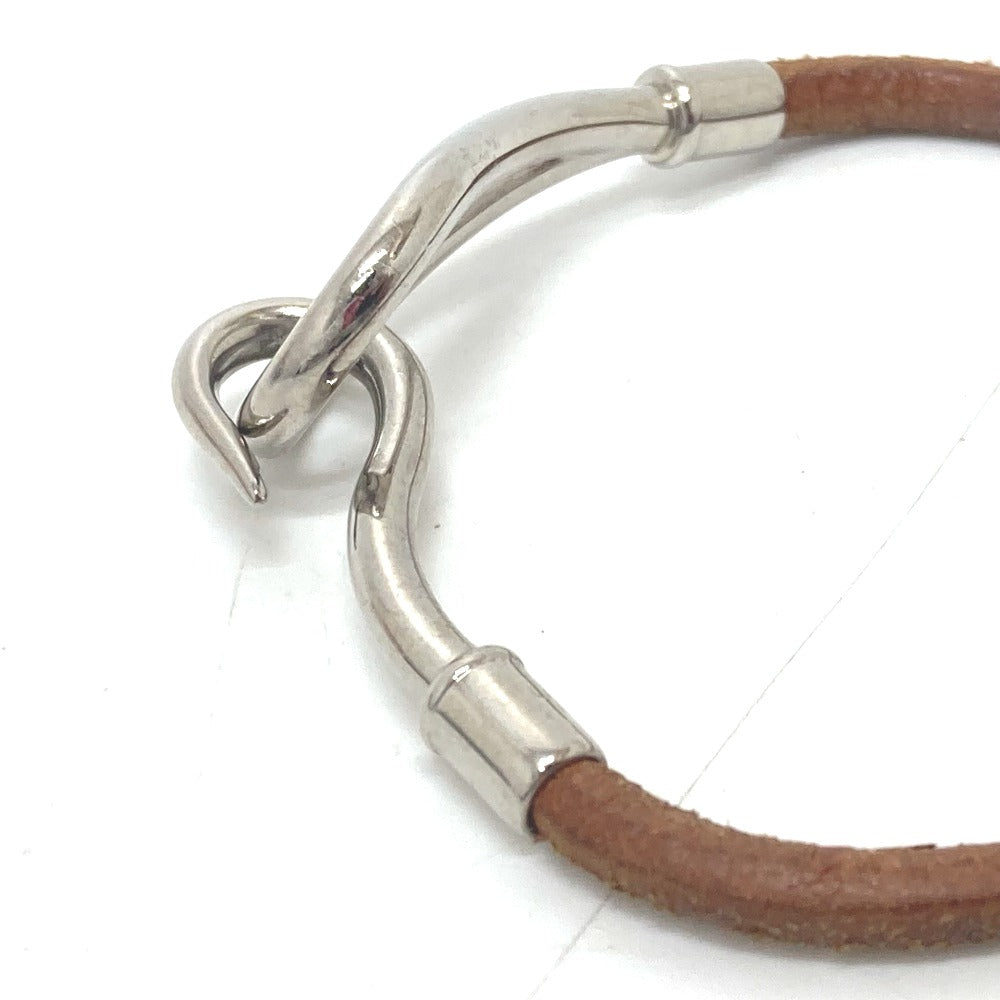 HERMES bracelet leather Brown Jumbo bless