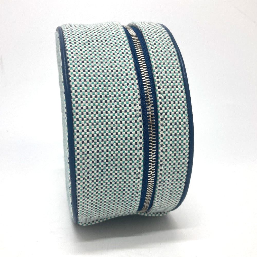 HERMES Pouch Tower ash blue Evasion Marine Women Used