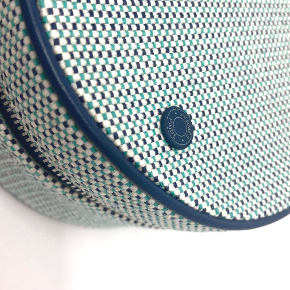 HERMES Pouch Tower ash blue Evasion Marine Women Used