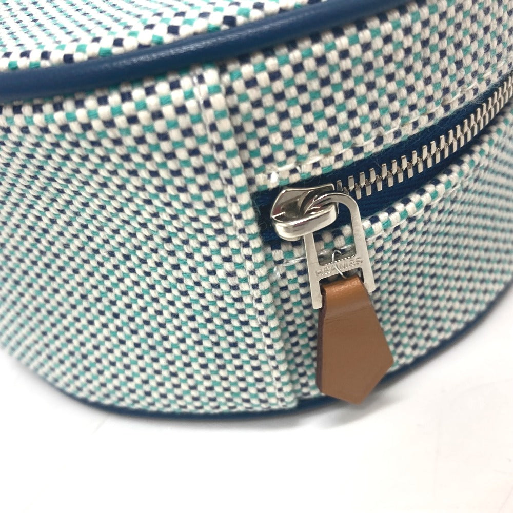 HERMES Pouch Tower ash blue Evasion Marine Women Used