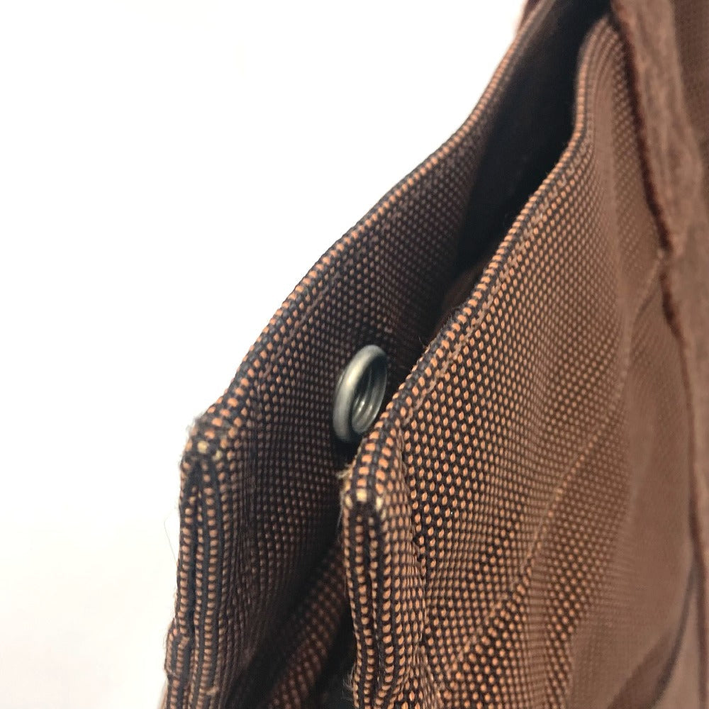HERMES Tote Bag canvas Brown Her LineTote MM Women Used
