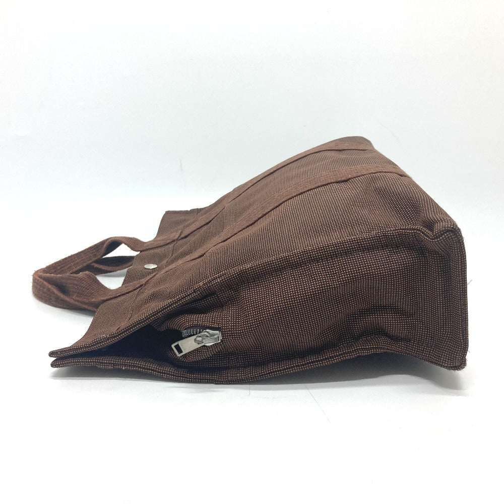 HERMES Tote Bag canvas Brown Her LineTote MM Women Used