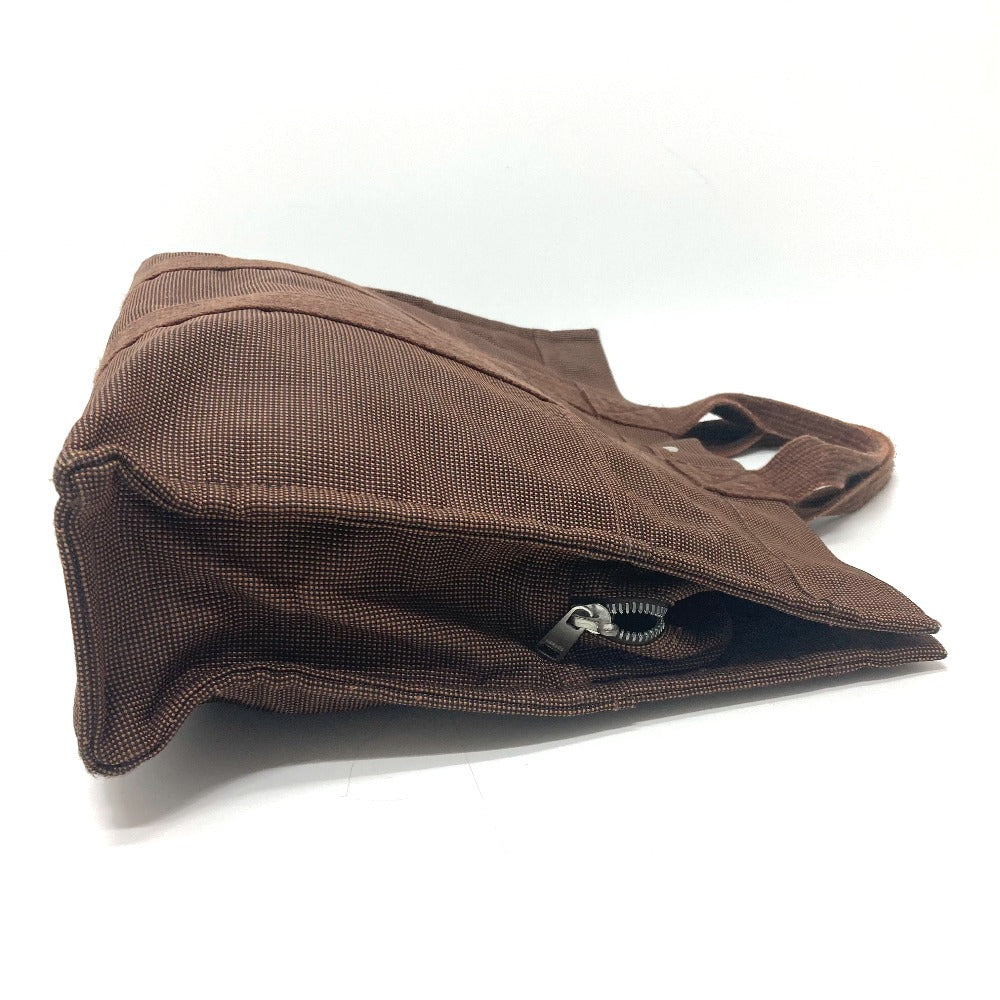 HERMES Tote Bag canvas Brown Her LineTote MM Women Used