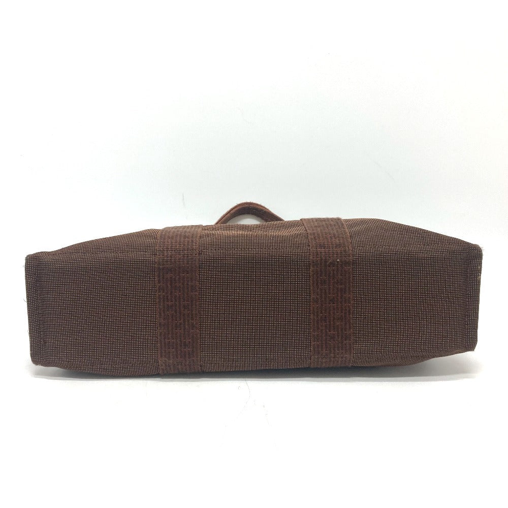 HERMES Tote Bag canvas Brown Her LineTote MM Women Used