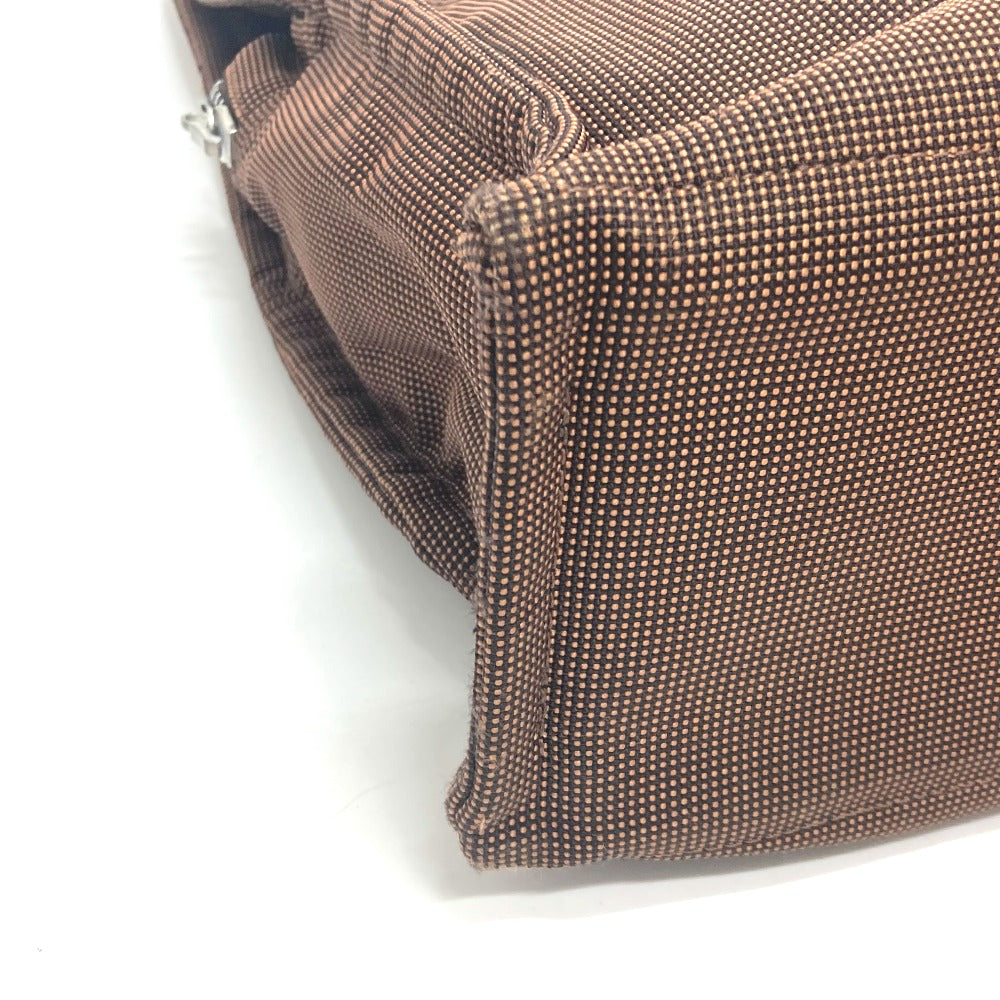 HERMES Tote Bag canvas Brown Her LineTote MM Women Used