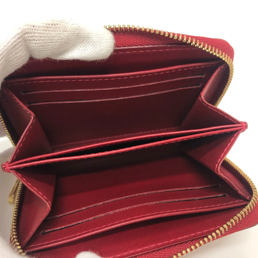 LOUIS VUITTON Coin case M93608 Monogram Vernis Zip around purse Women Used