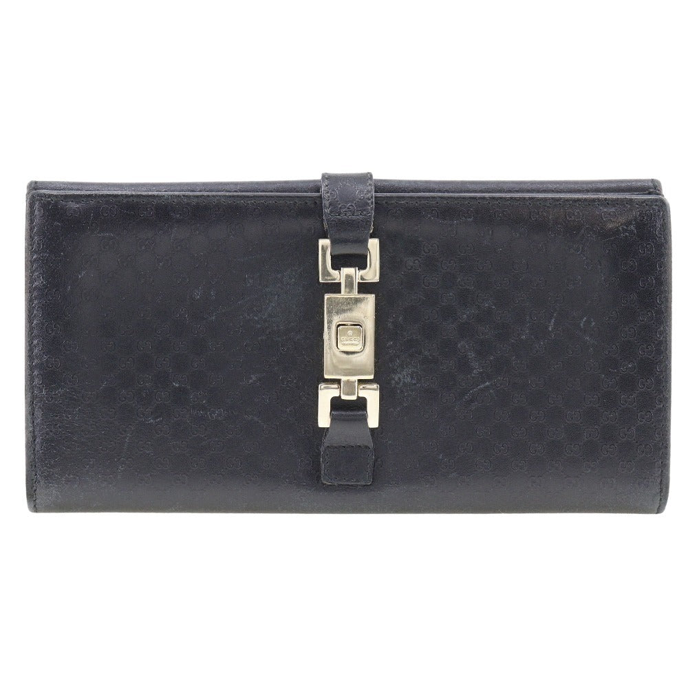 GUCCI Long Wallet Purse 035.2031.2134 leather black unisex(Unisex) Used
