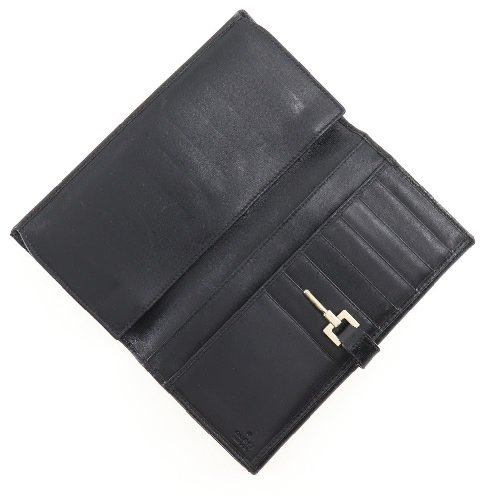 GUCCI Long Wallet Purse 035.2031.2134 leather black unisex(Unisex) Used