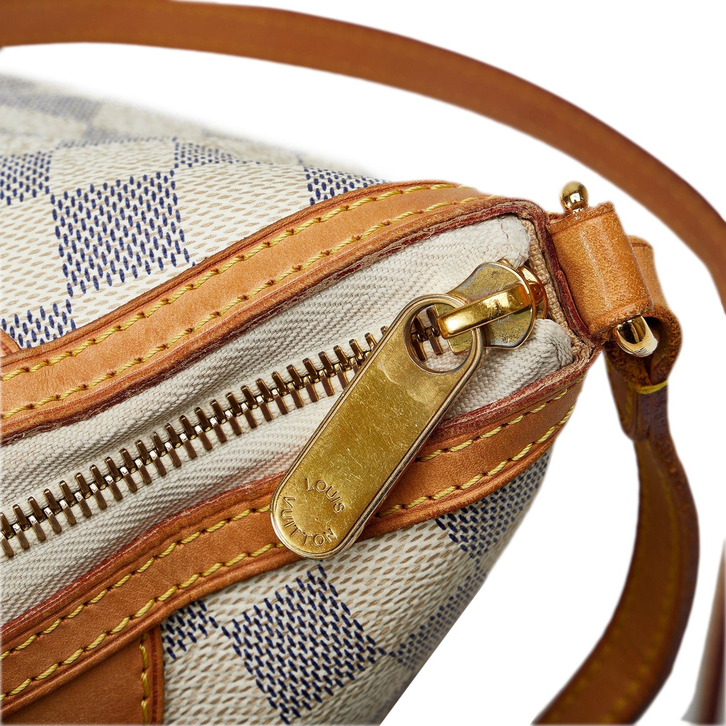 LOUIS VUITTON Damier Azur Siracusa PM Crossbody Bag