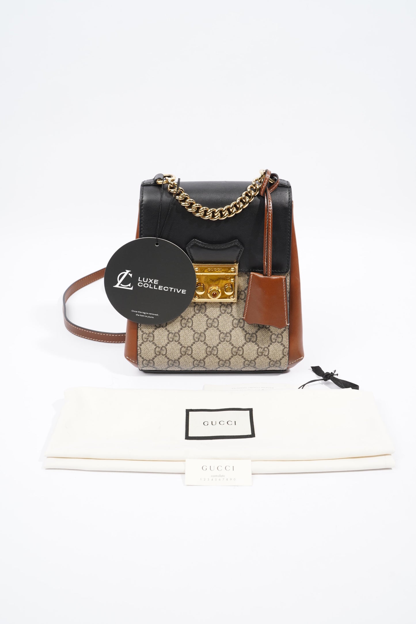 Gucci Padlock Rucksack Supreme / Black Coated Canvas