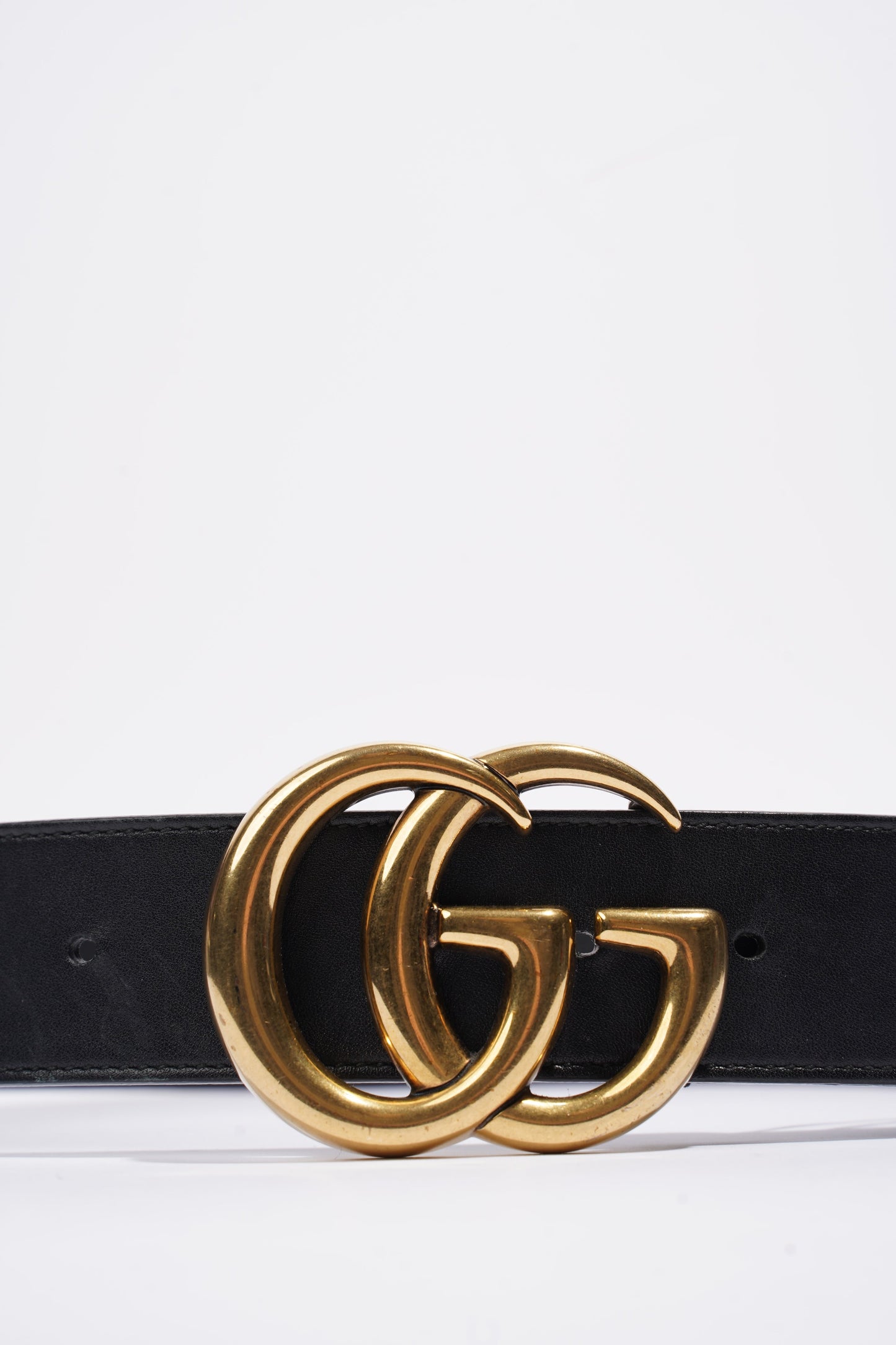 Gucci GG Marmont Belt Black Leather 65cm 26"