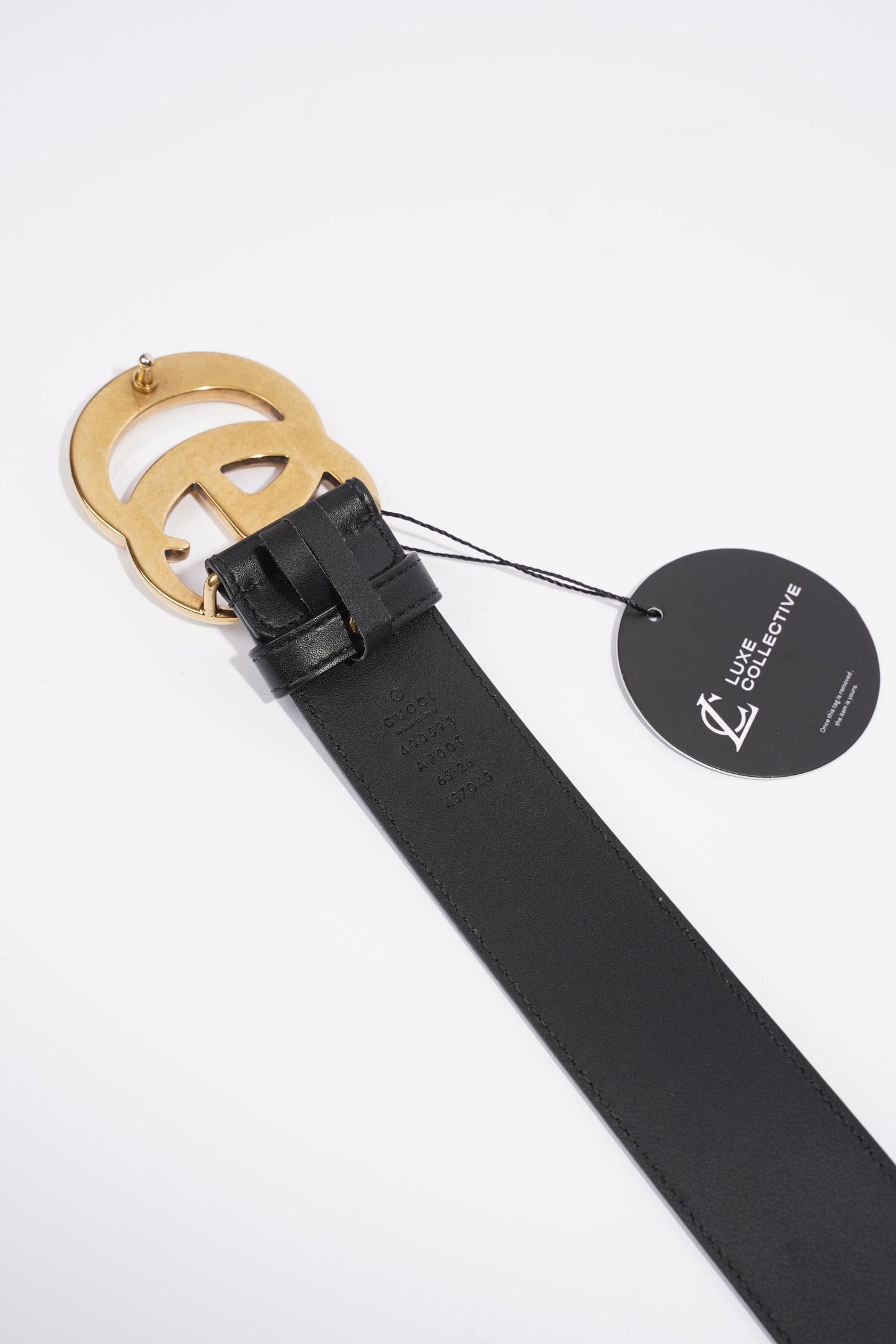 Gucci GG Marmont Belt Black Leather 65cm 26"