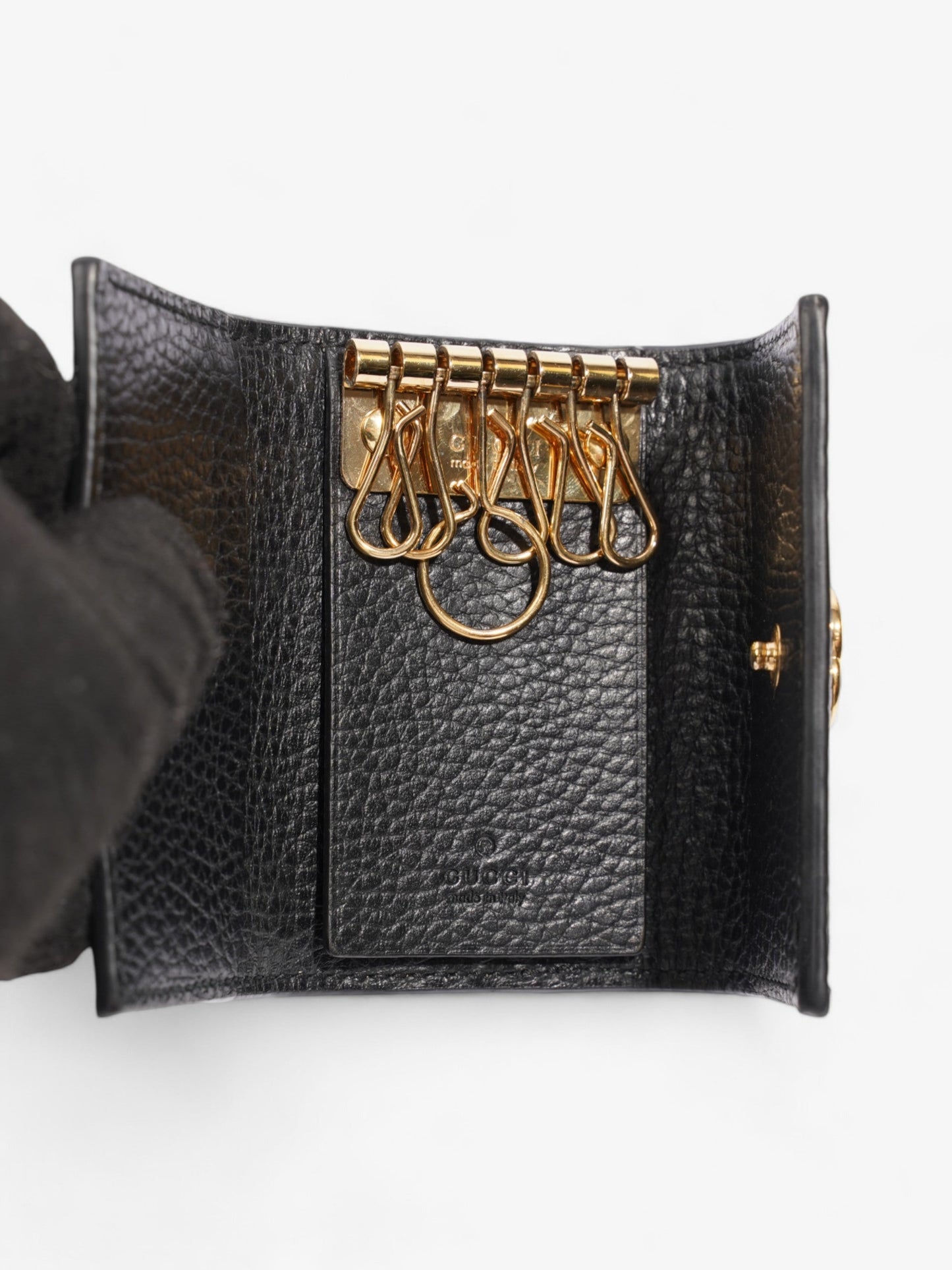 Gucci GG Marmont Key Case GG Supreme / Black Coated Canvas