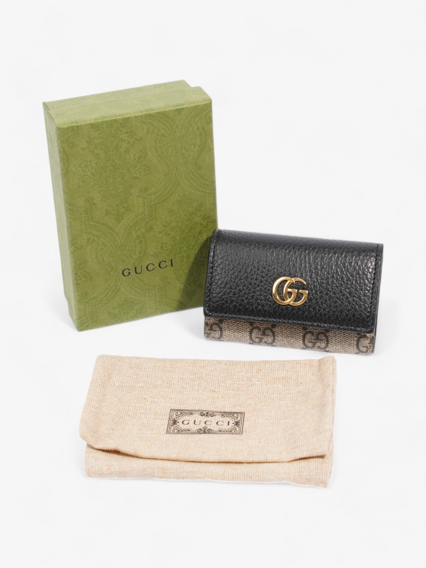 Gucci GG Marmont Key Case GG Supreme / Black Coated Canvas