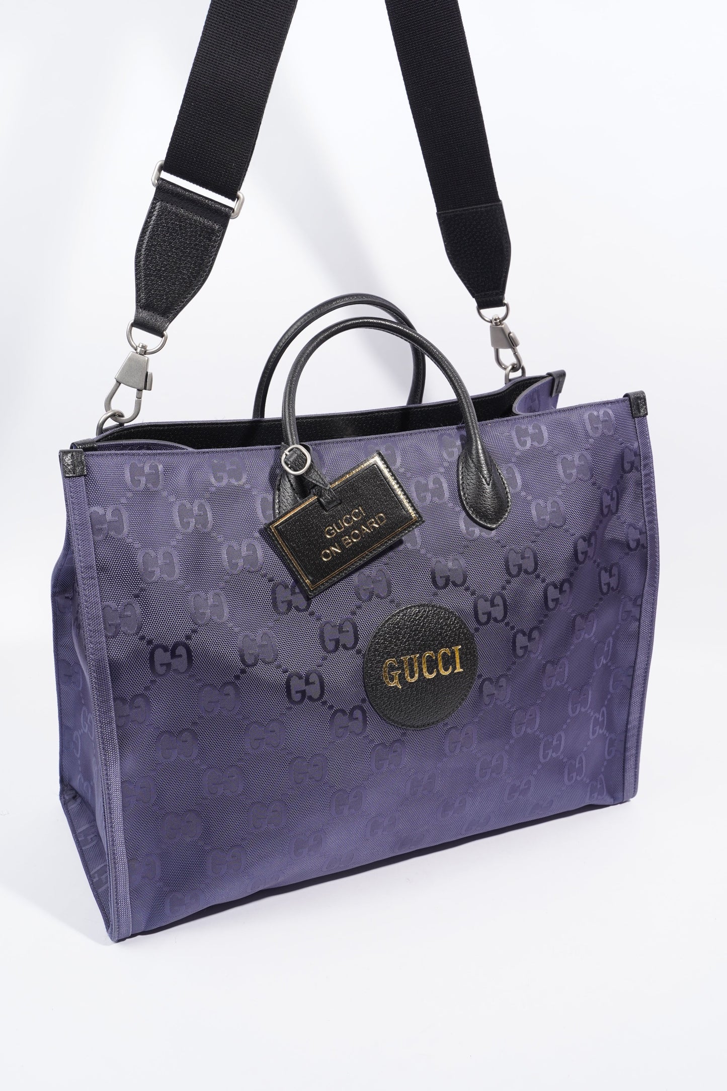 Gucci GG Off The Grid Tote Navy Nylon Large