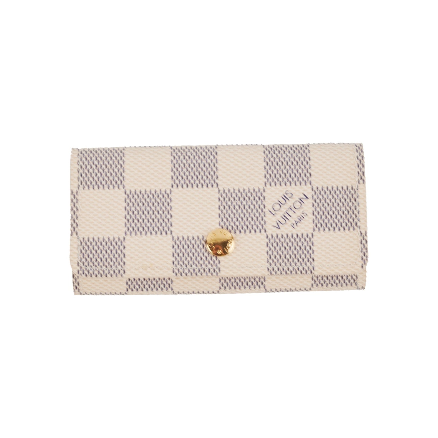 Louis Vuitton 4 Keys Holder Damier Azur