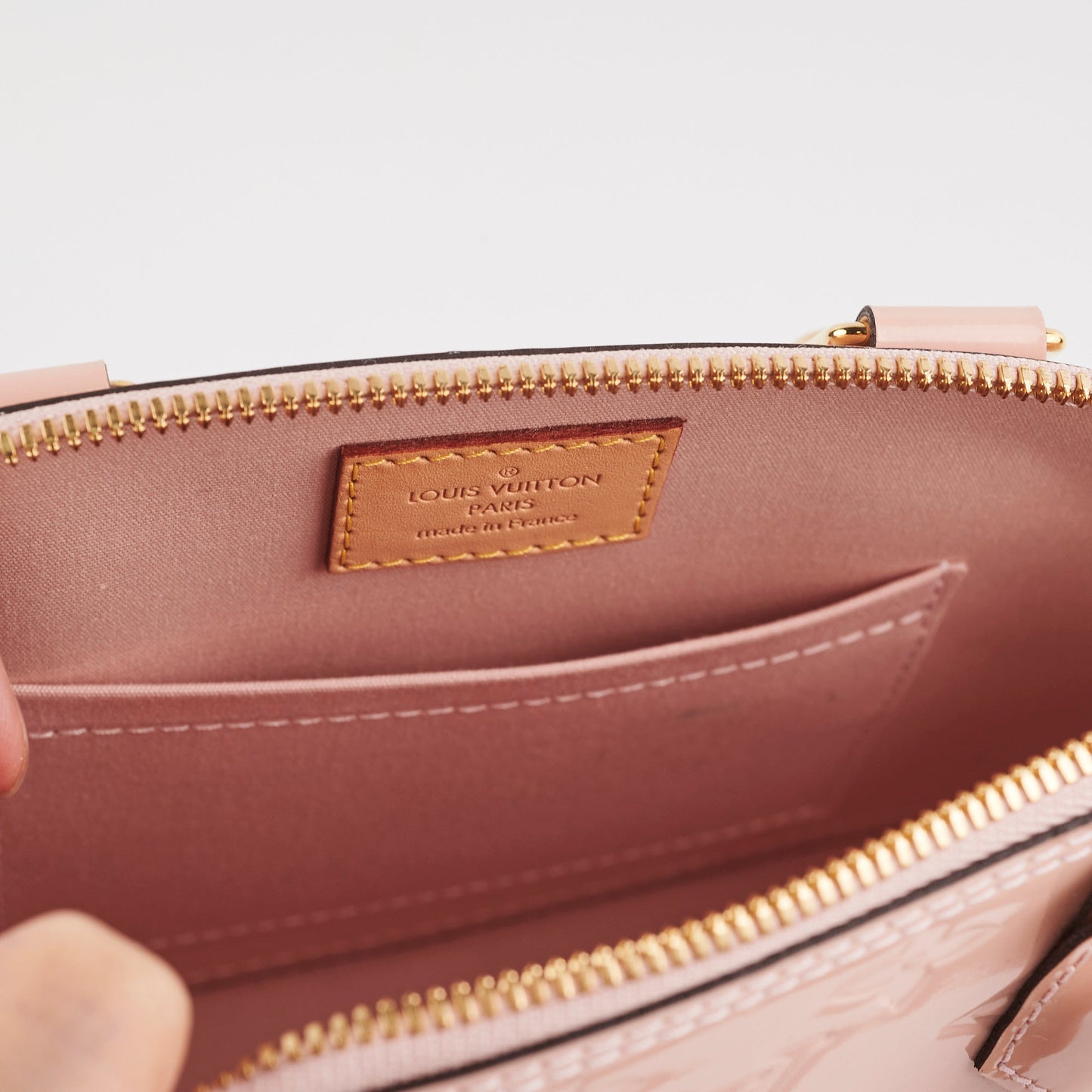 Louis Vuitton Alma BB Patent Pink