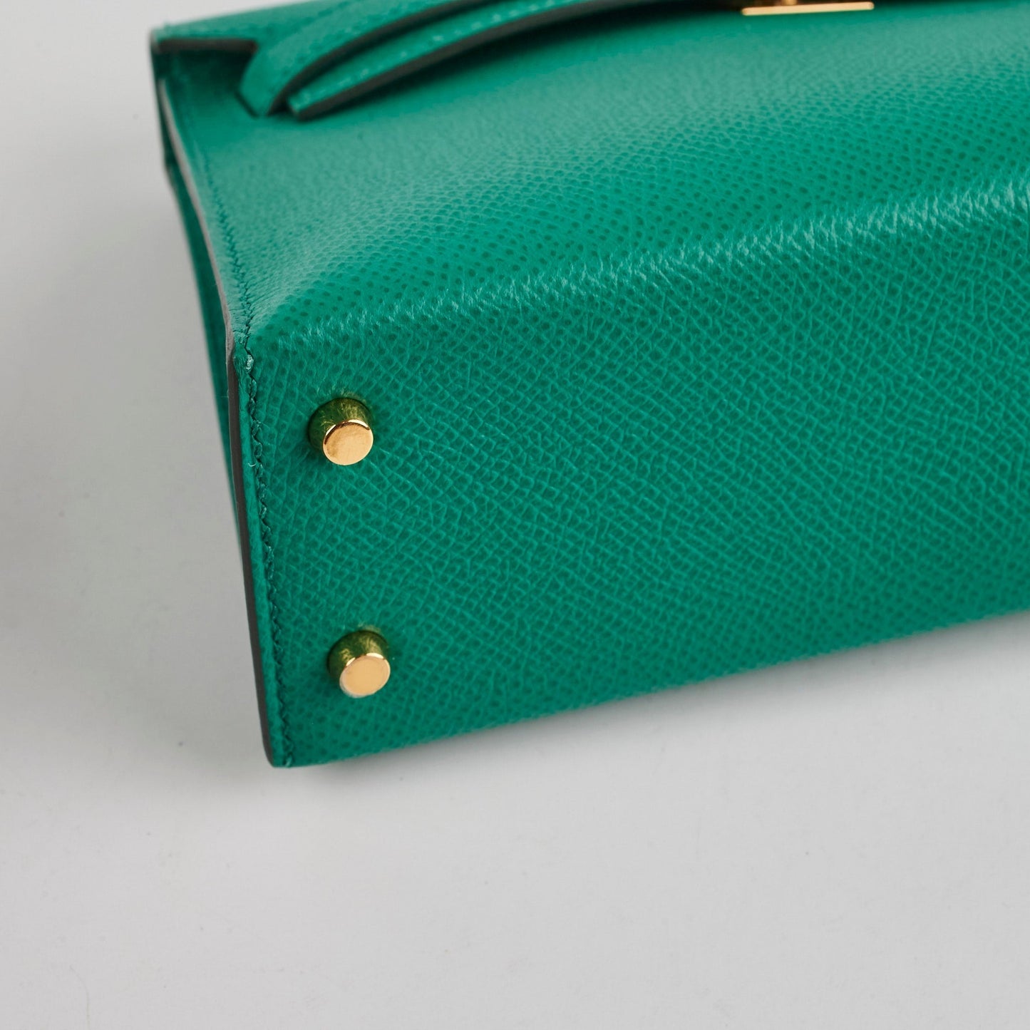 Hermes Mini Kelly Green Jade Epsom - Z Stamp
