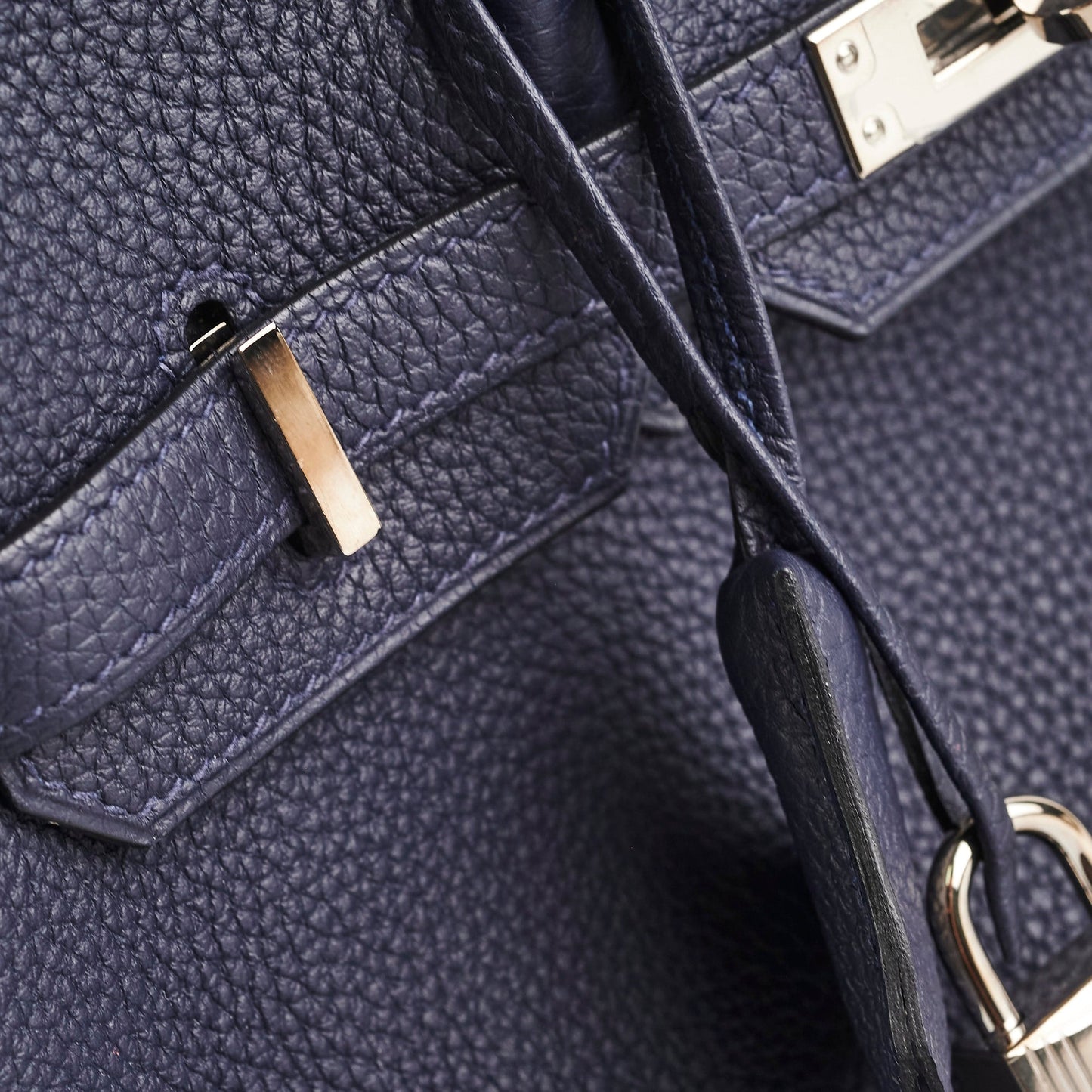 Hermes Birkin 25 Bleu Nuit Togo A Stamp