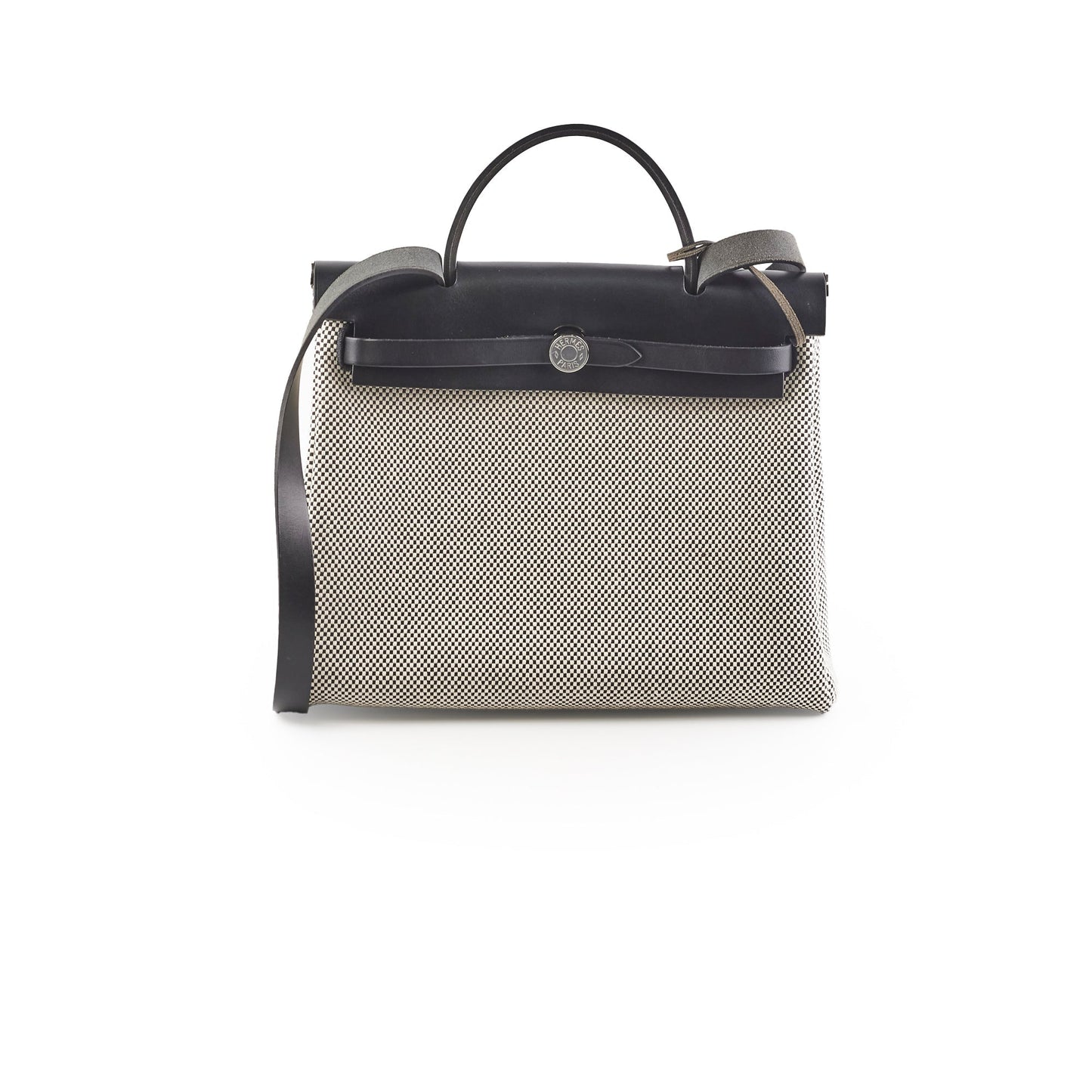 Hermes Herbag Zip 31 Retourne Black/White - Y Stamp