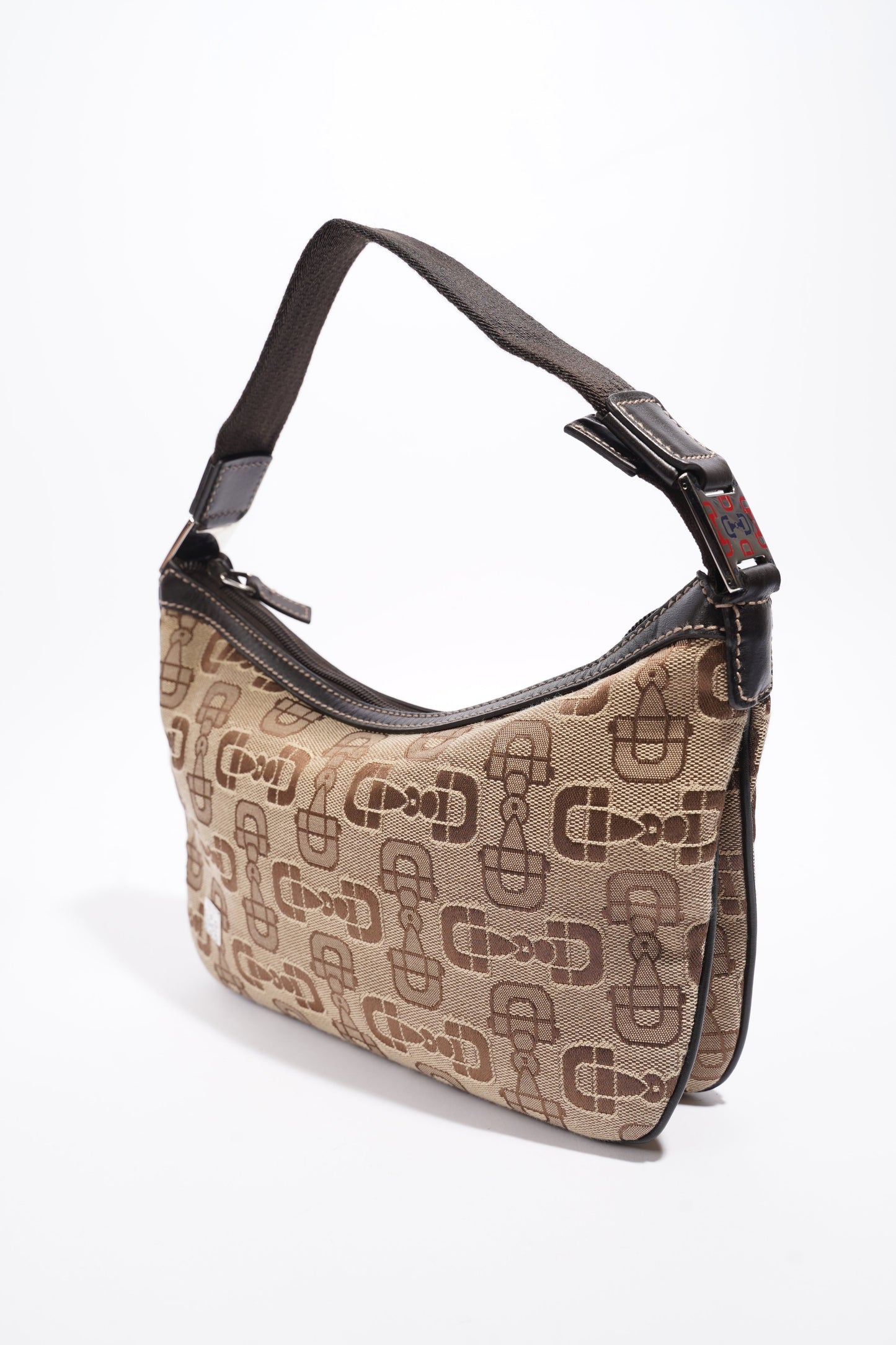 Gucci Horsebit Canvas Brown Canvas Small